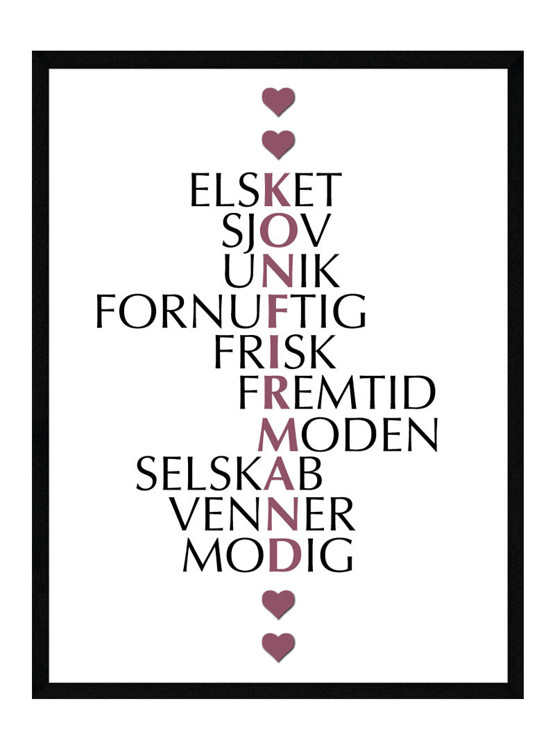 Konfirmand Citat Plakat - Egly Design Plakater