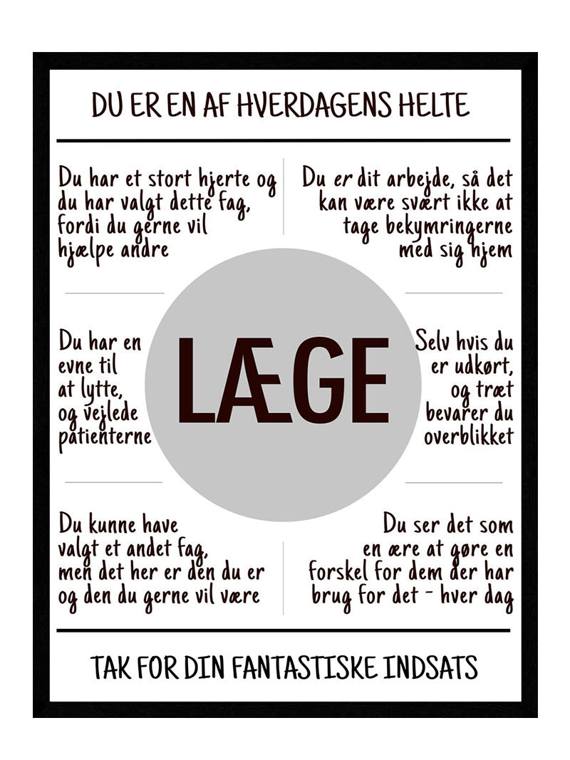 Læge Plakat - Postersbyus Plakater