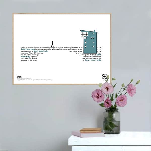 Langebro Kim Larsen Songshape Plakat Vandret - Songshape Plakater