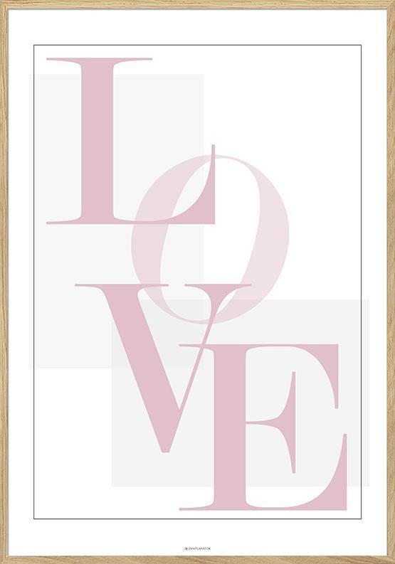 Enkel Love Plakat - Unikplakat.dk Plakater