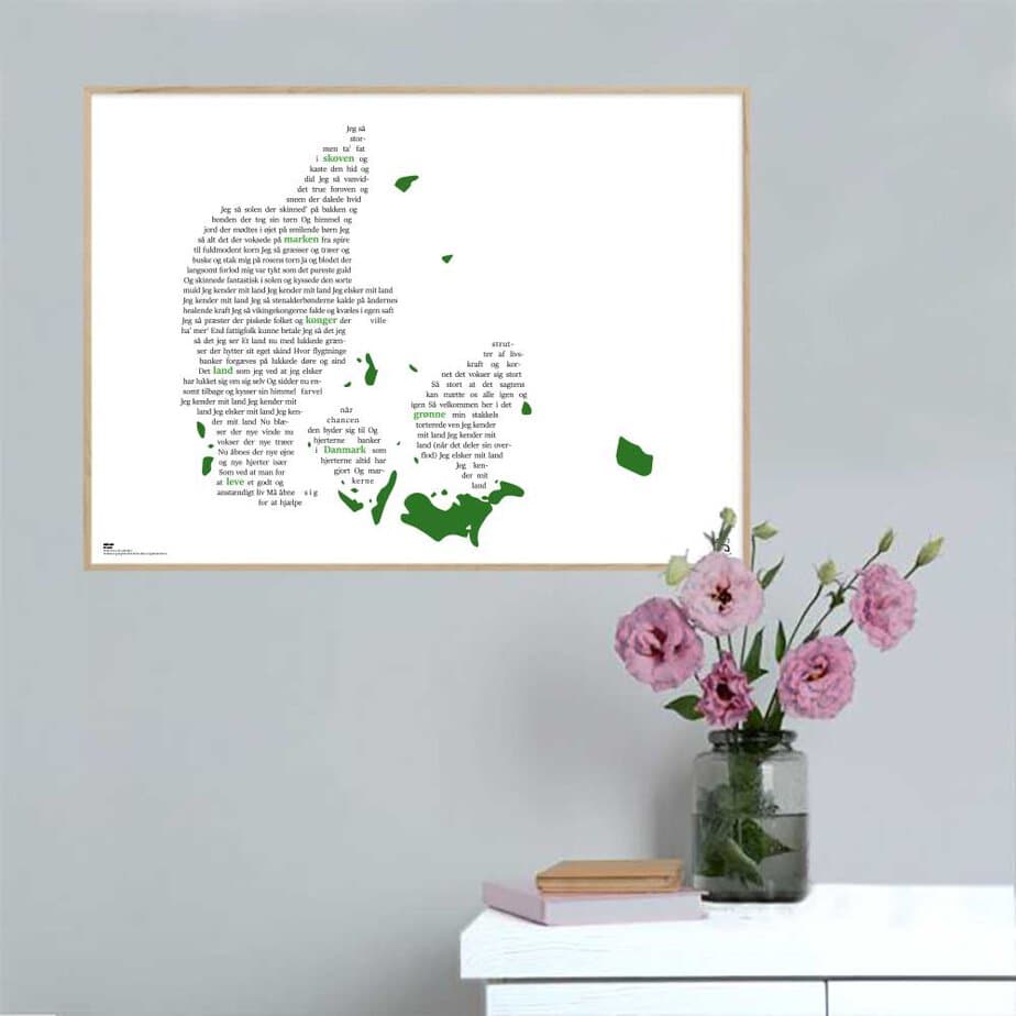 Mit Land Erik Grip Songshape Plakat Vandret - Songshape Plakater