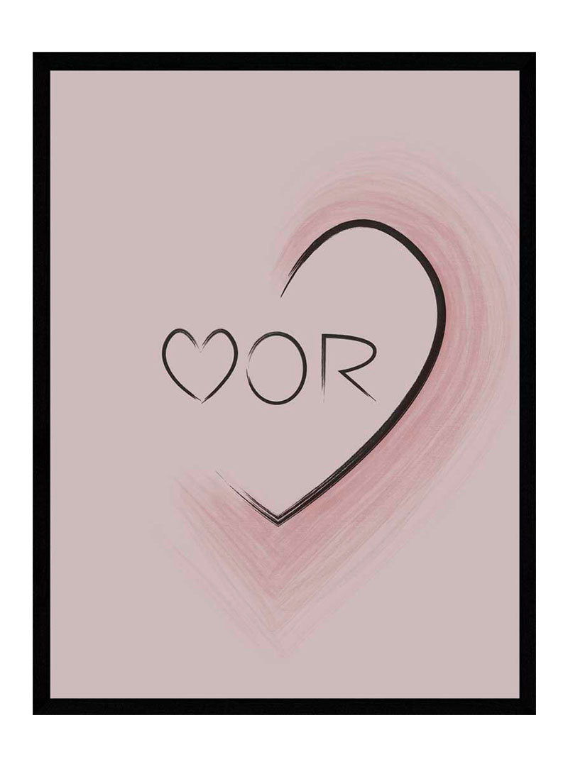 Mor Hjerte Lyserød Plakat - Busk Plakater