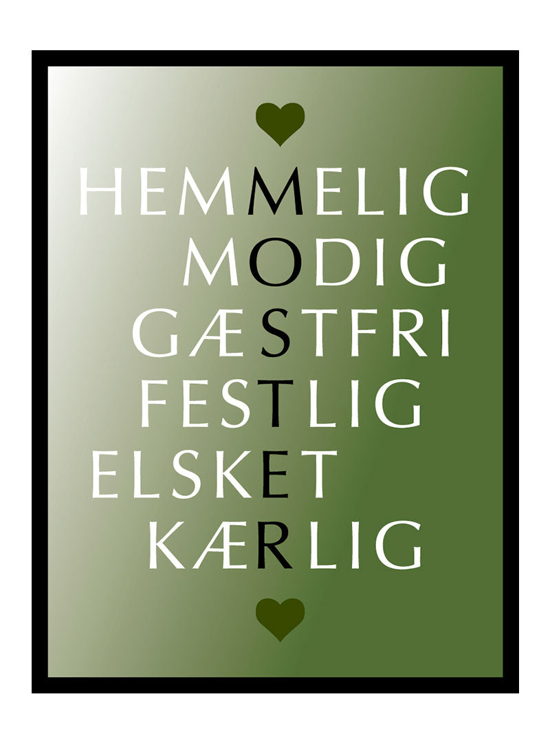 Moster Citater Plakat - Egly Design Plakater