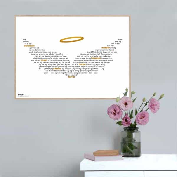 Når Engel Ampapos Farvel Anna David Plakat Lodret - Songshape Plakater