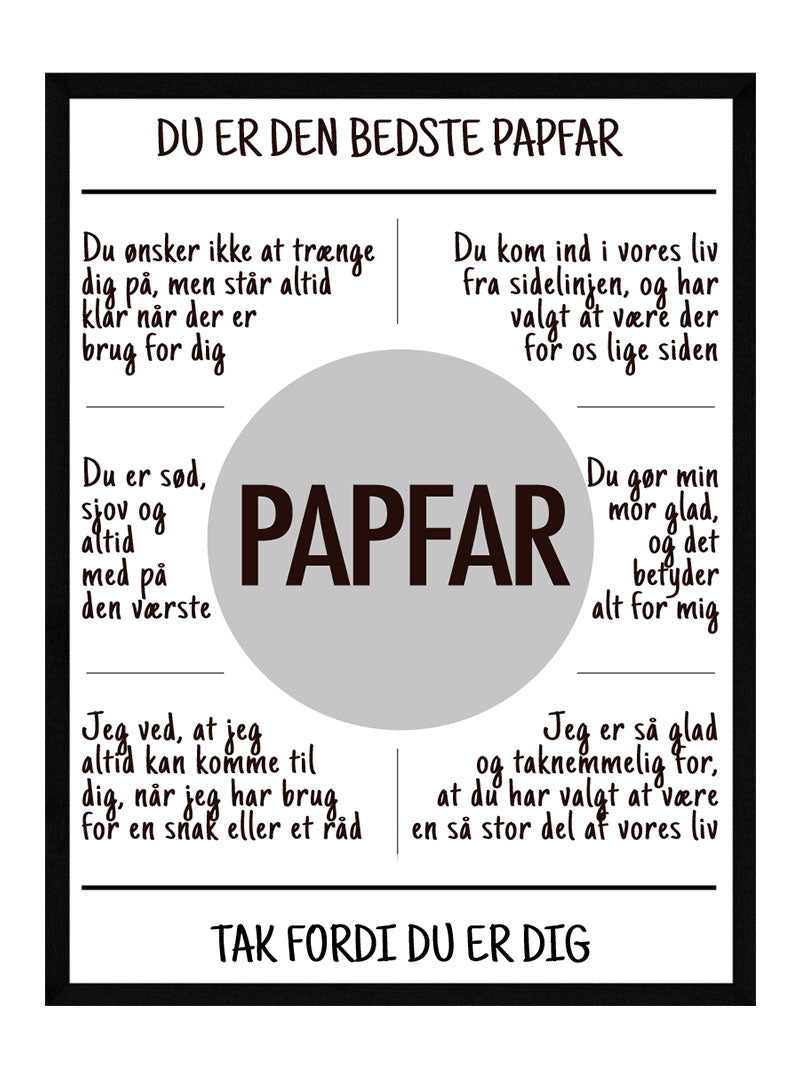Papfar Plakat - Postersbyus Plakater