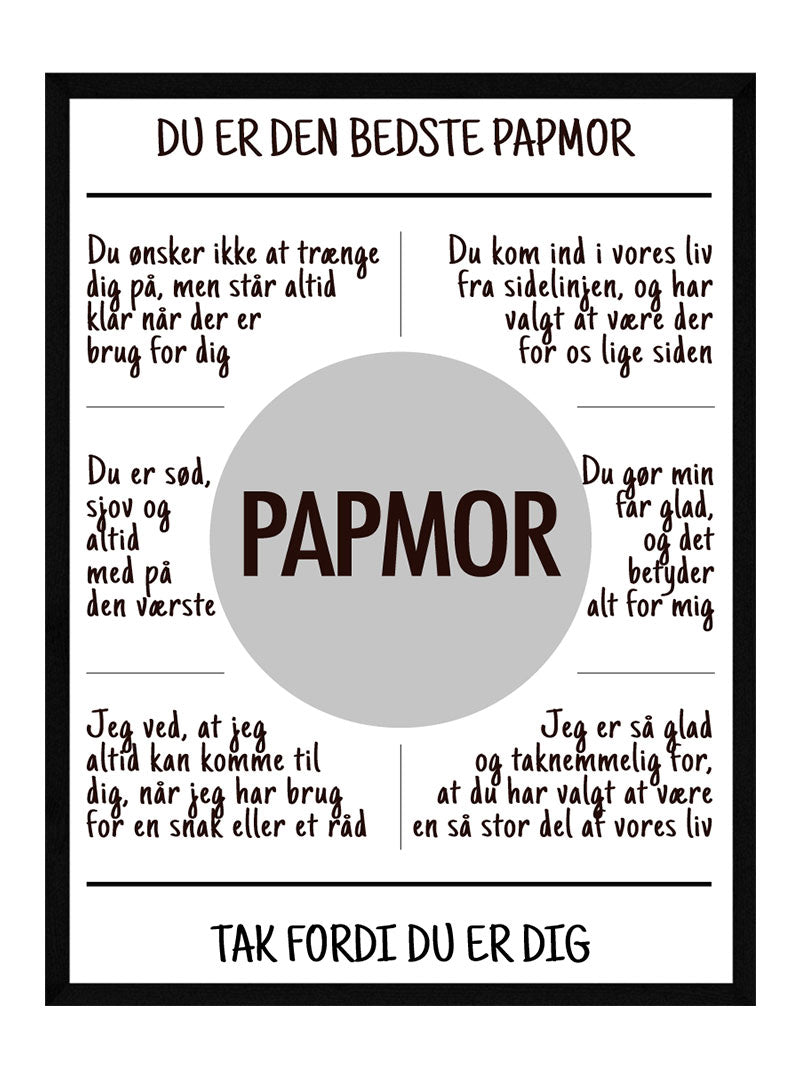 Papmor Plakat - Postersbyus Plakater
