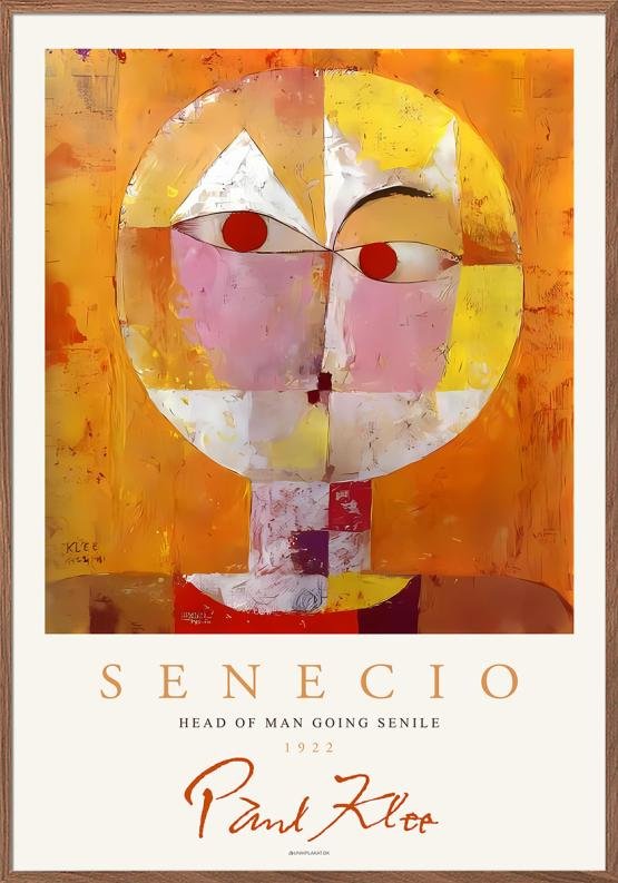 Paul Klee Plakat Senecio Head Man - Unikplakat.dk Plakater