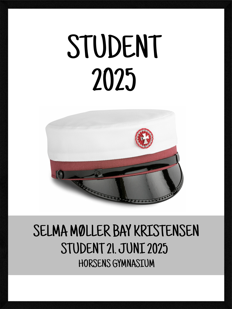 Personlig Student Plakat - Postersbyus Plakater