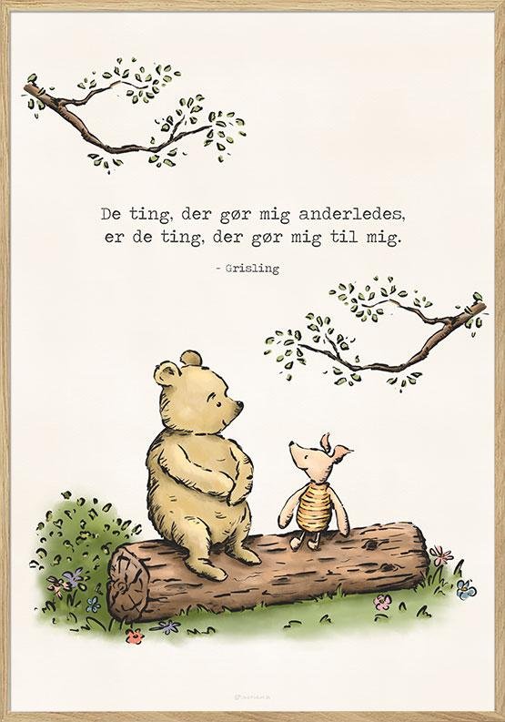 Peter Plys Plakat Ting - Unikplakat.dk Plakater