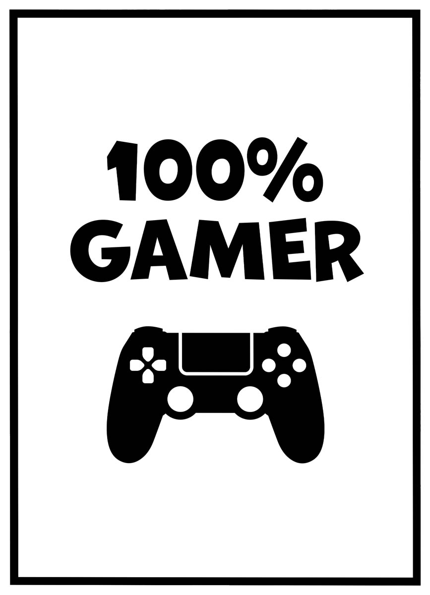 Plakat 100 Gamer - Plakater