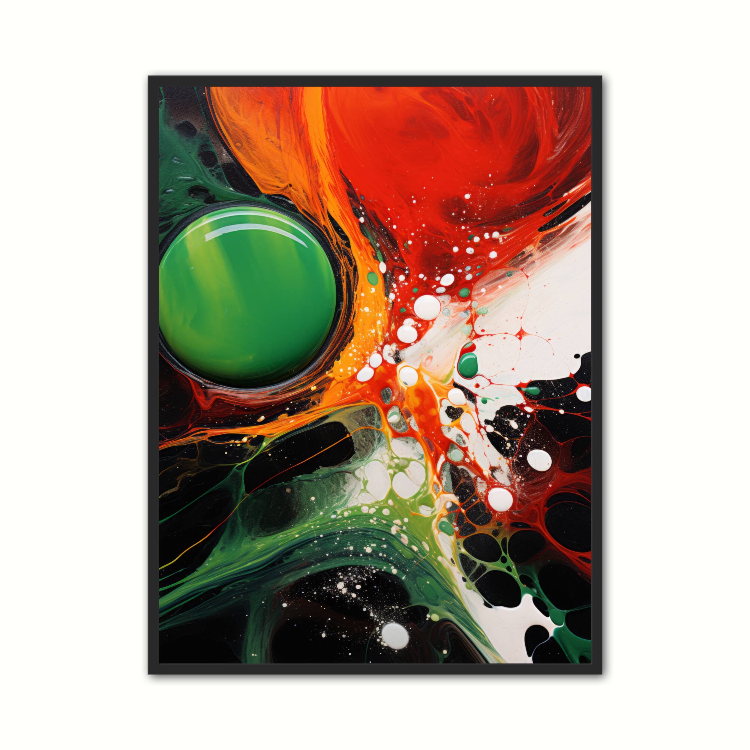 Plakat Med Emerald Rhapsody Abstrakt Plakat - Ny Plakat Plakater