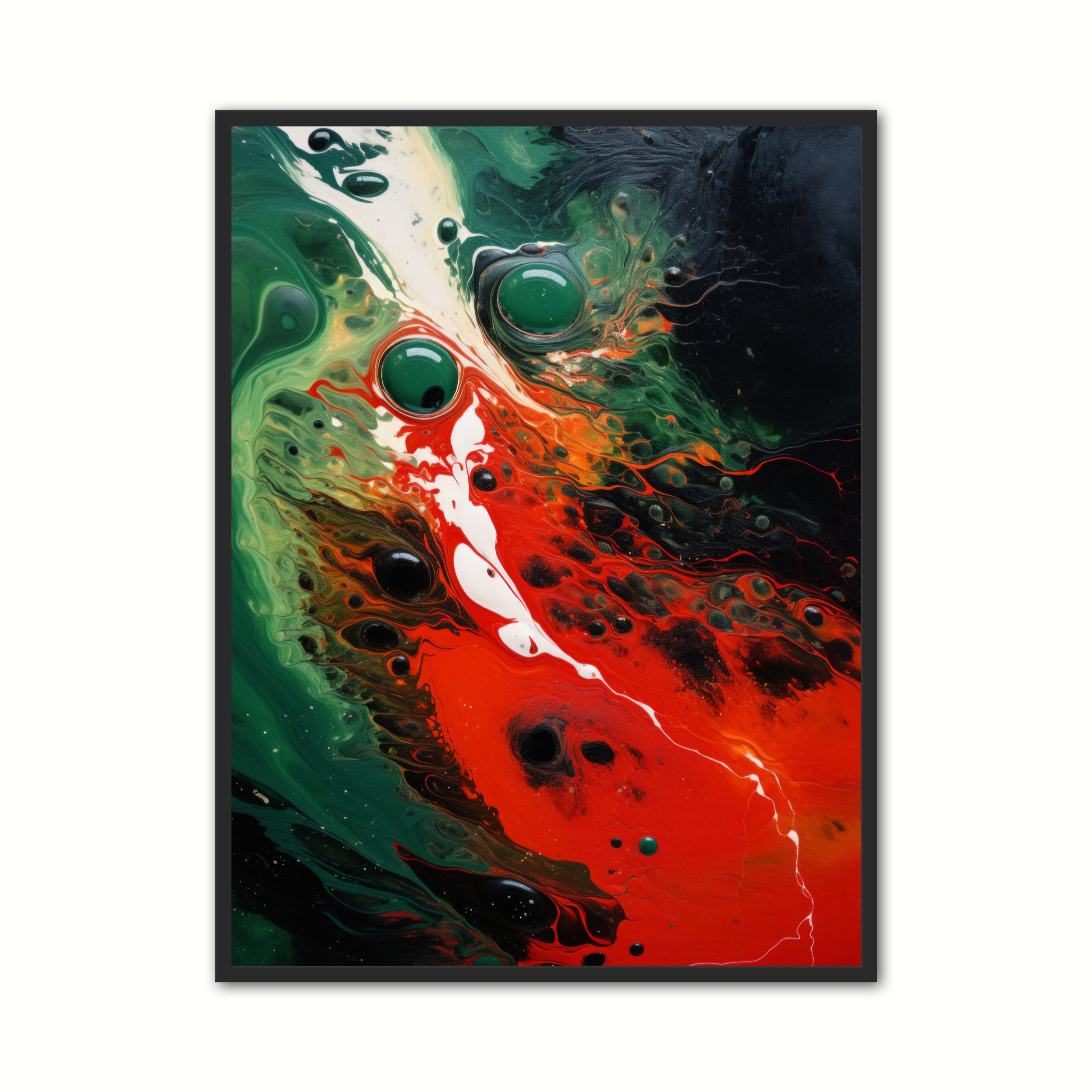 Plakat Med Enchanted Viridian Echo Abstrakt Plakat - Ny Plakat Plakater