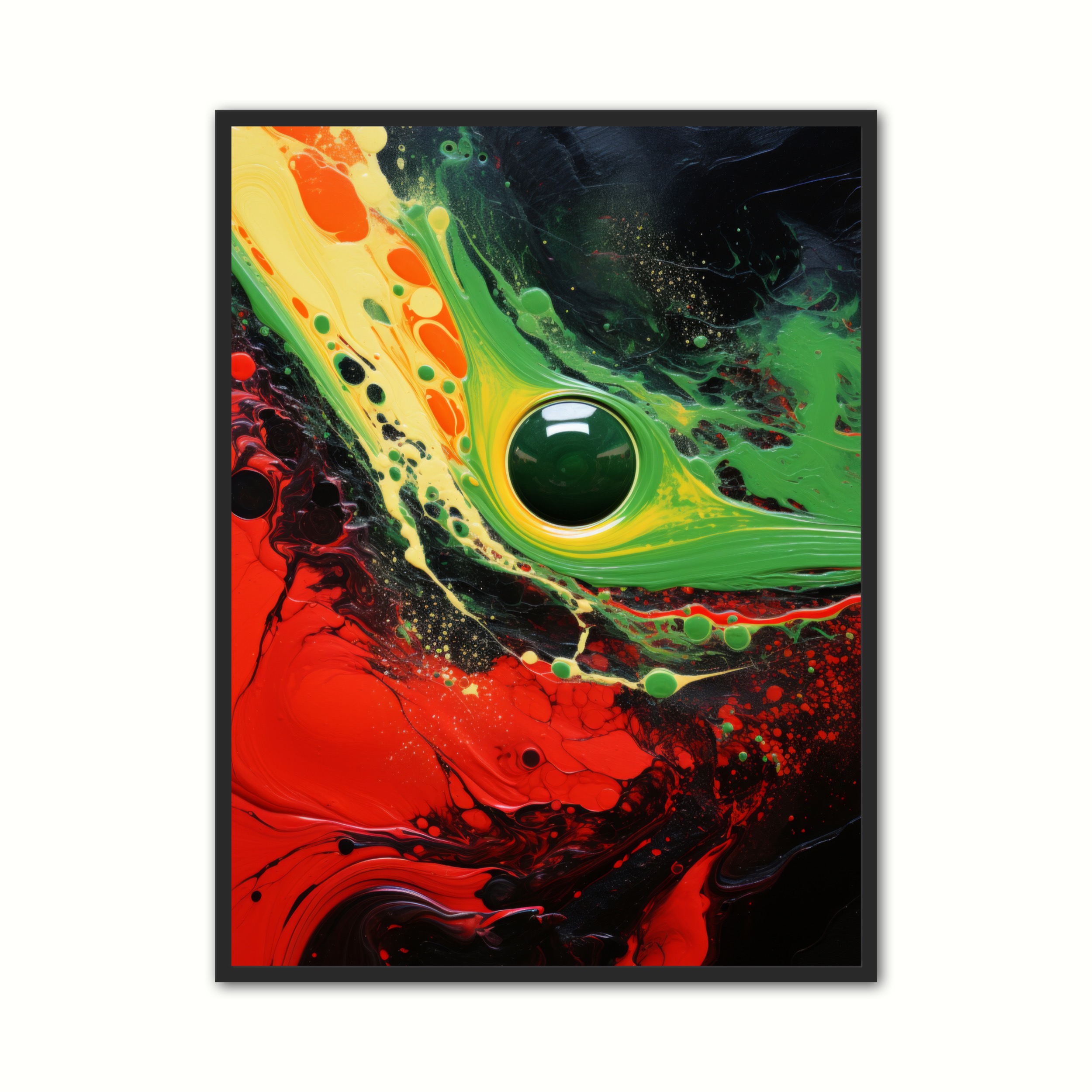 Plakat Med Emerald Hush Shadows Abstrakt Plakat - Ny Plakat Plakater