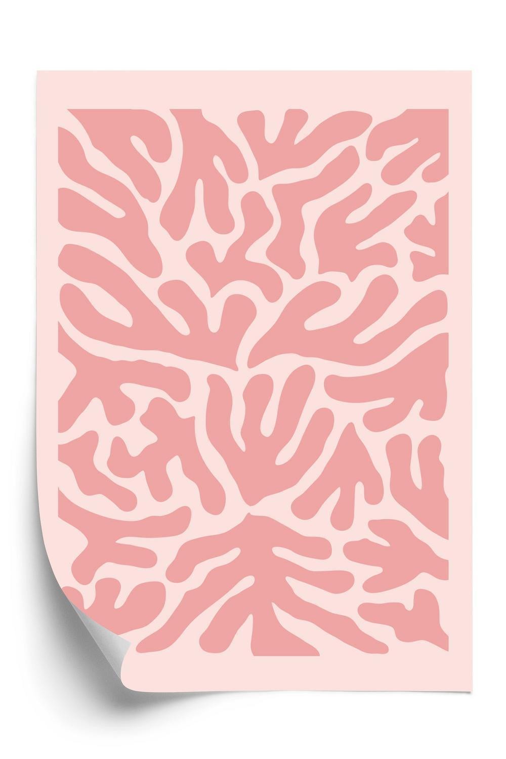 Plakat Abstrakt Botanisk Plantemønster Matisse Stil - Doboxa Plakater