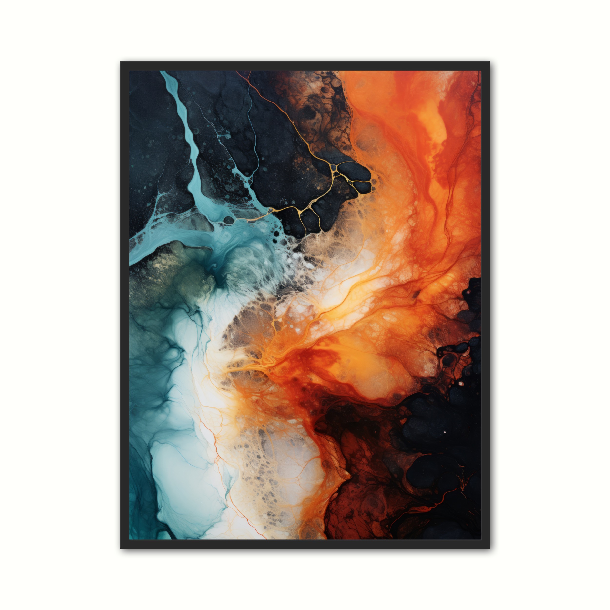 Plakat Med Aquatic Reverie Abstrakt Plakat - Ny Plakat Plakater
