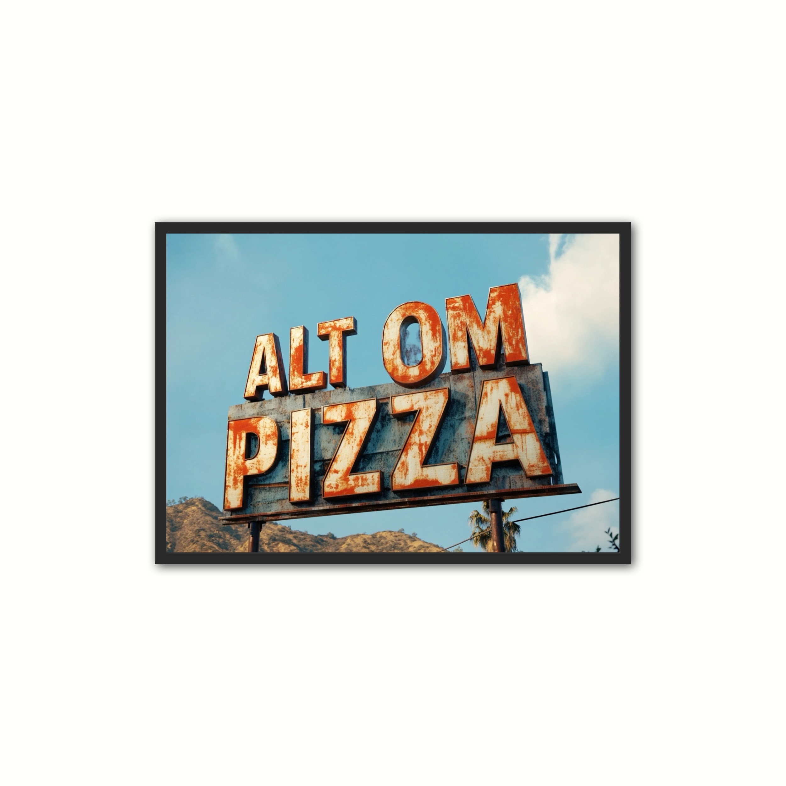 Plakat Med Pizza Plakat Alt Pizza - Ny Plakat Plakater