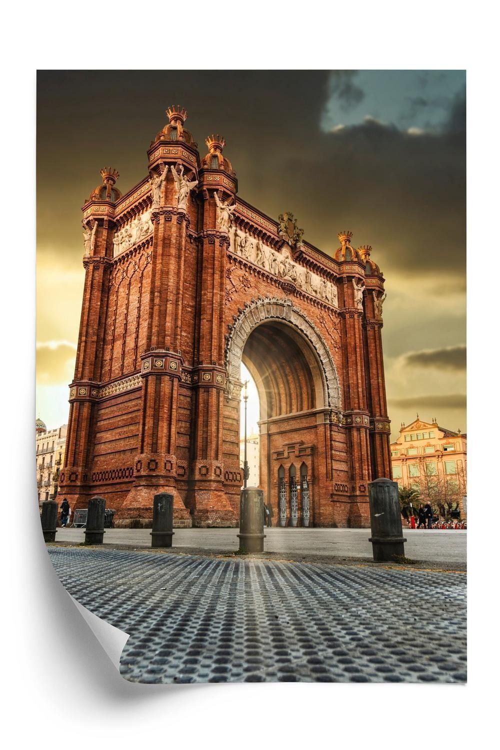 Plakat Arc Triomphe Berømte Bygning Barcelona - Doboxa Plakater