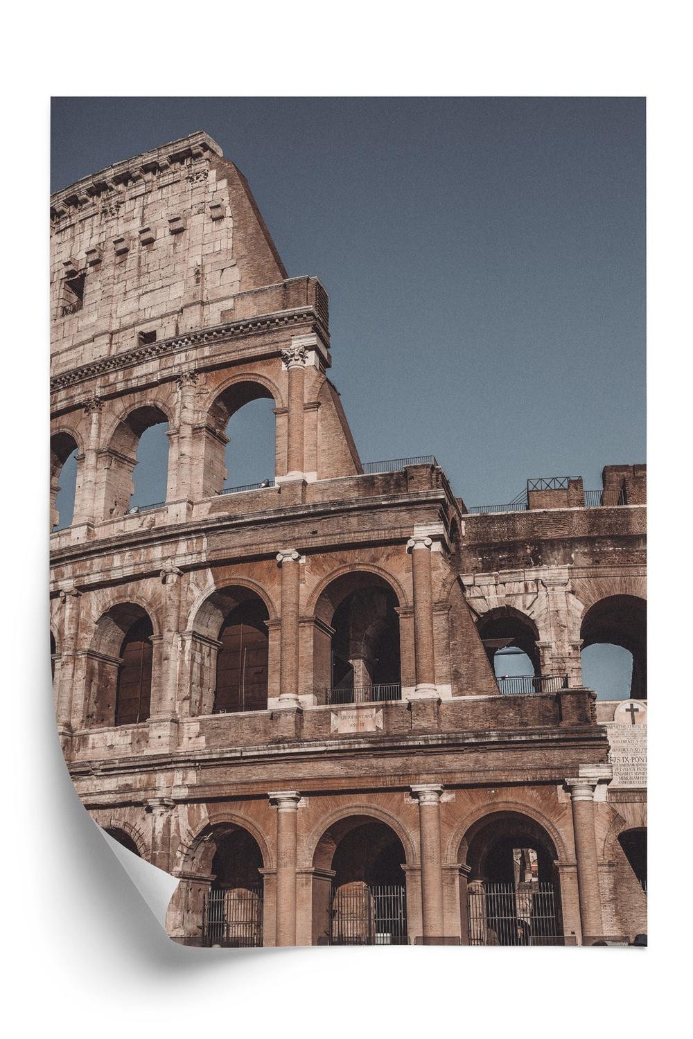Plakat Arkitektur Colosseum Mod Den Blå Himmel - Doboxa Plakater