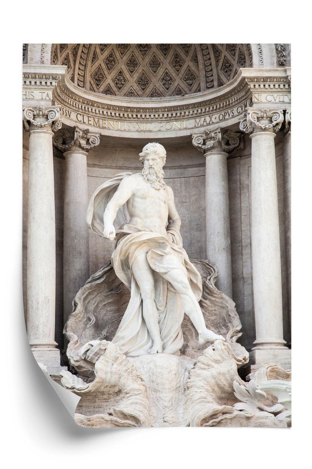 Plakat Arkitekturen Den Smukkeste Trevi Fontæne Rom - Doboxa Plakater
