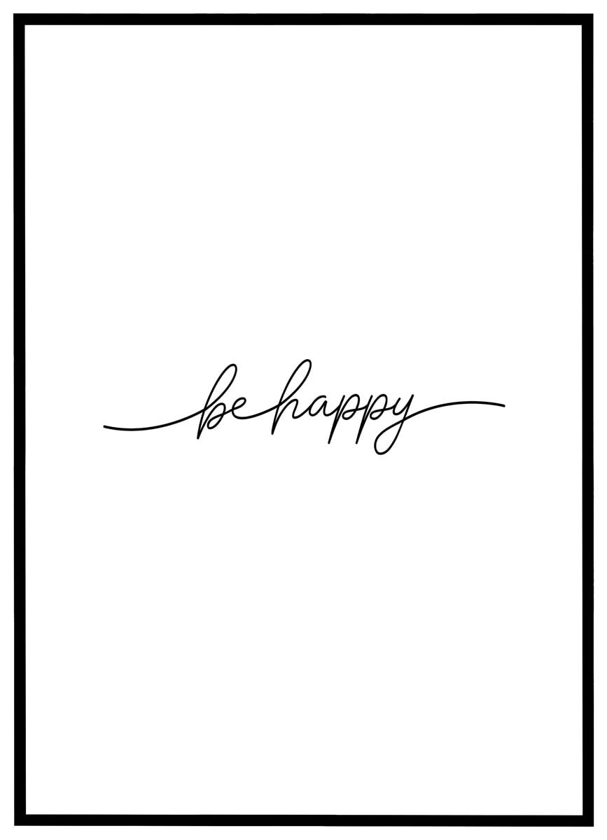 Plakat Happy - Plakater