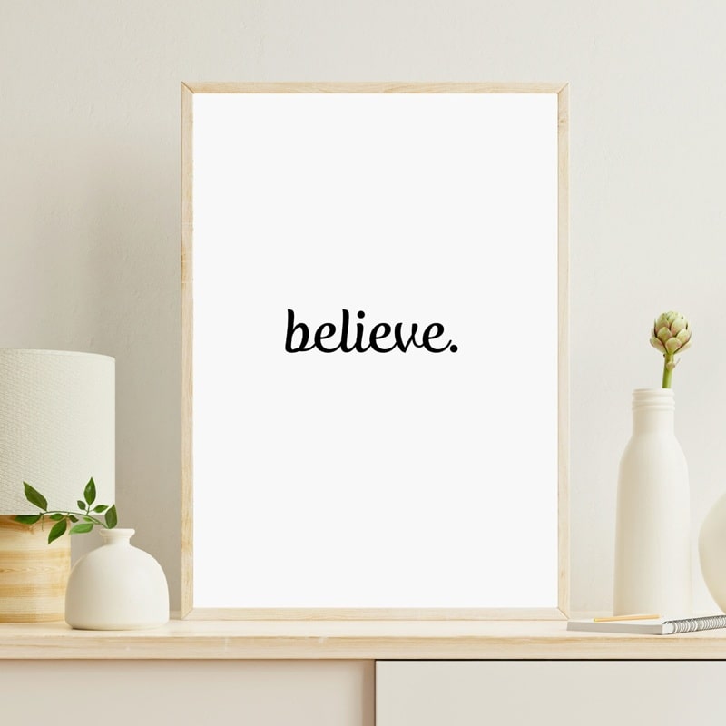 Plakat Believe - Plakater