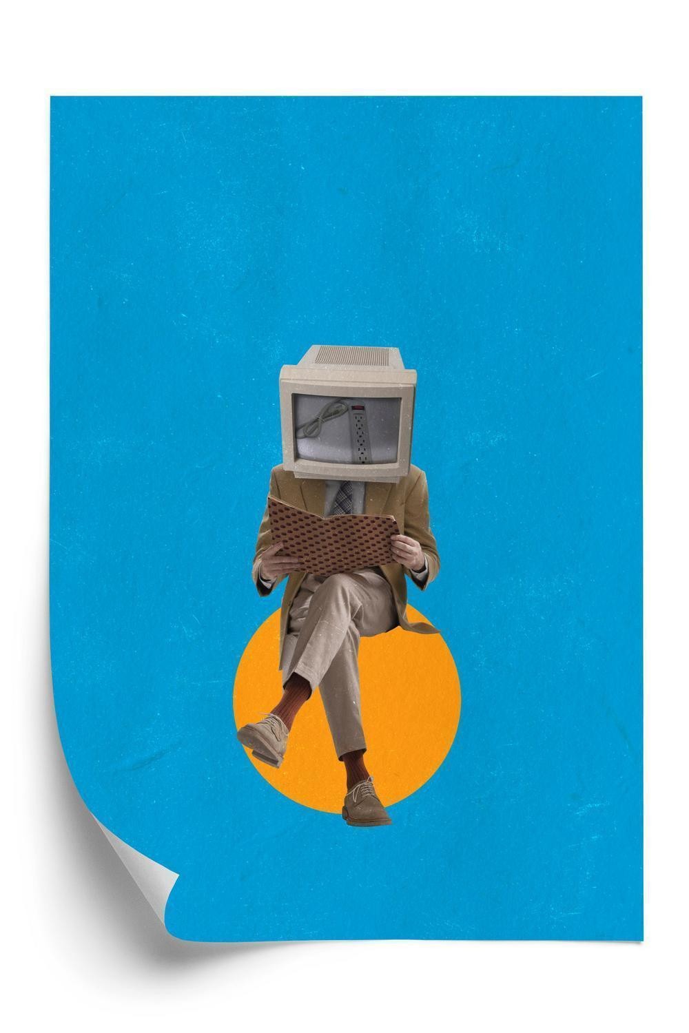 Plakat Binært Sind Moderne Collage - Doboxa Plakater