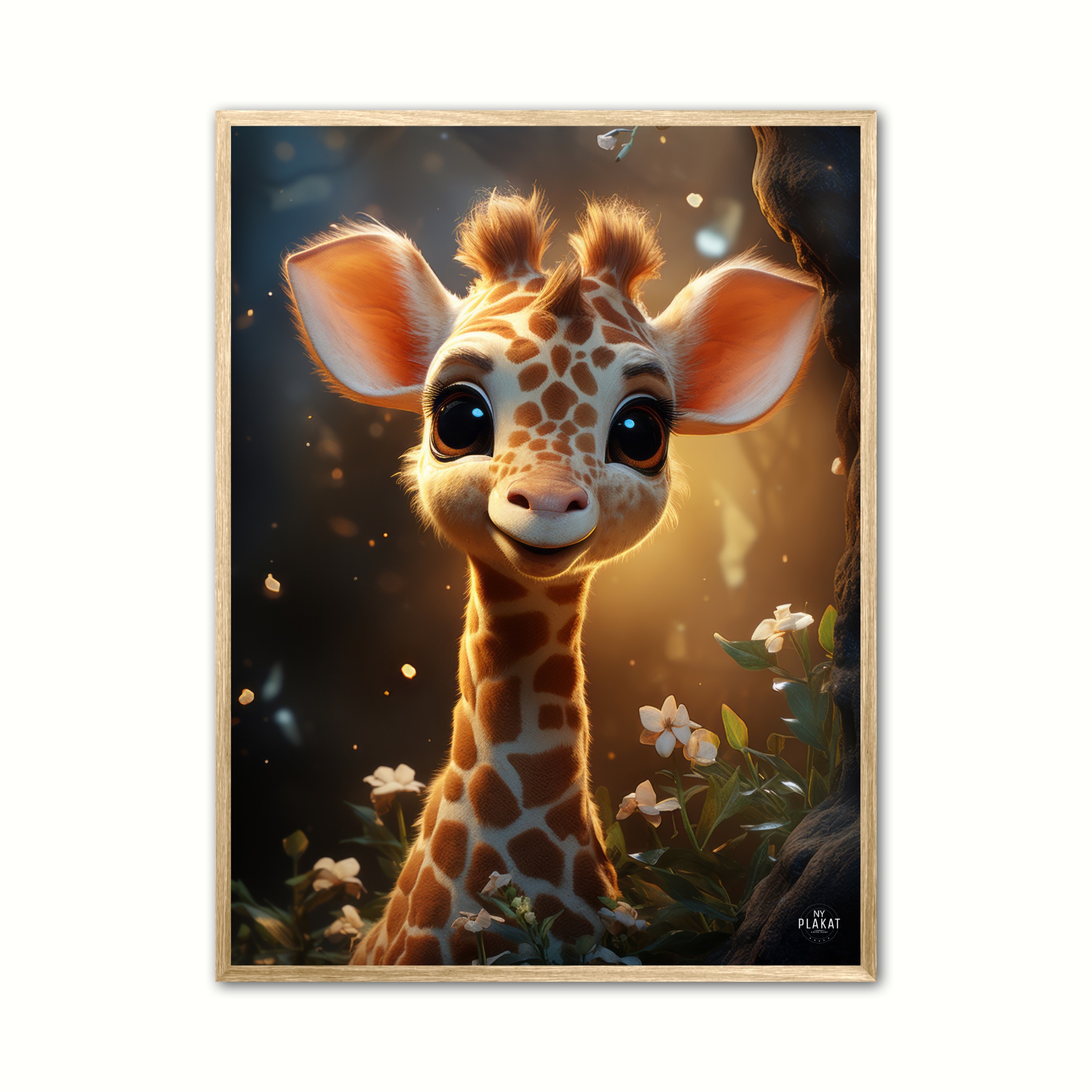 Plakat Med Girafunge Magi Giraf Plakat - Ny Plakat Plakater