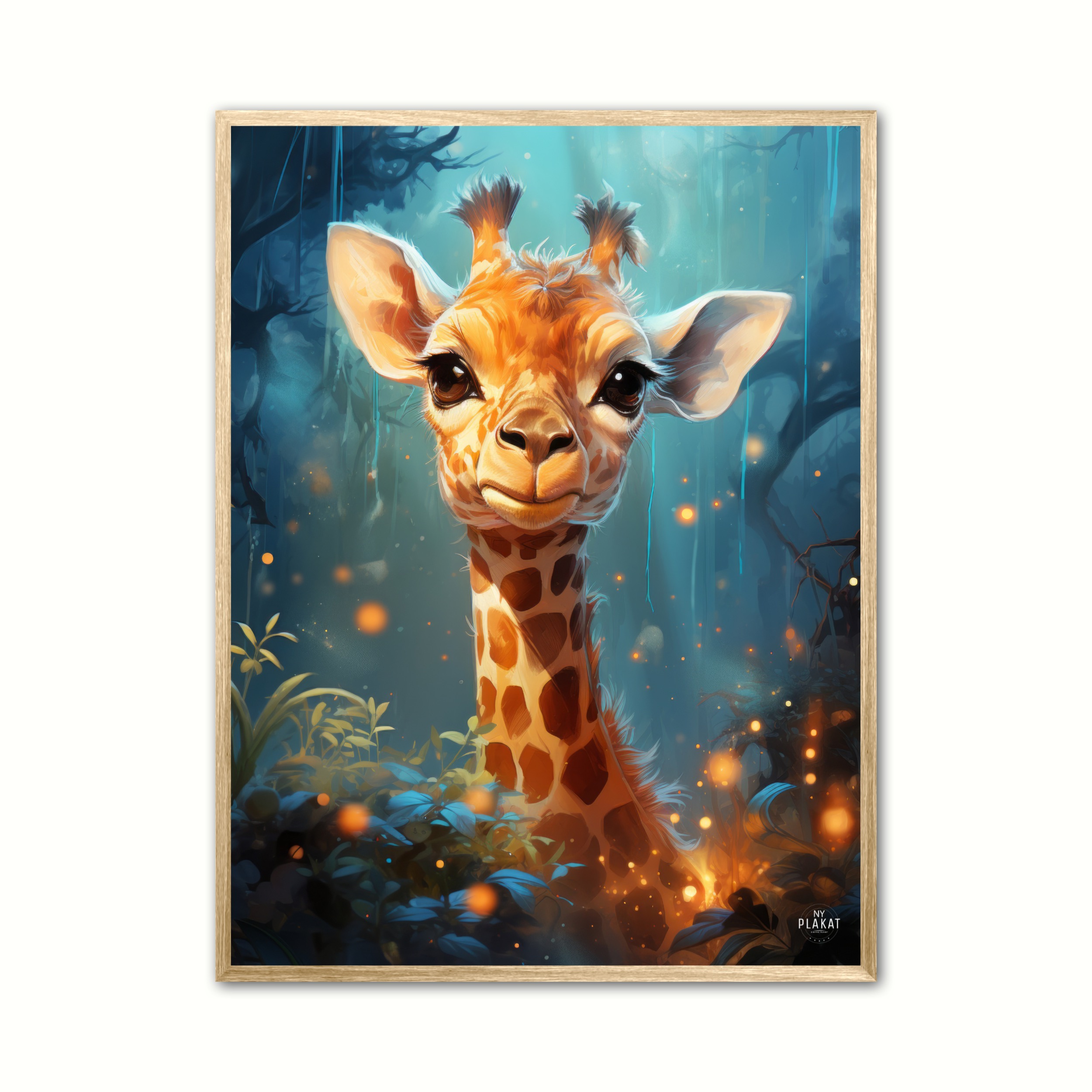 Plakat Med Giraffens Skovtur Mnelys Giraf Plakat - Ny Plakat Plakater