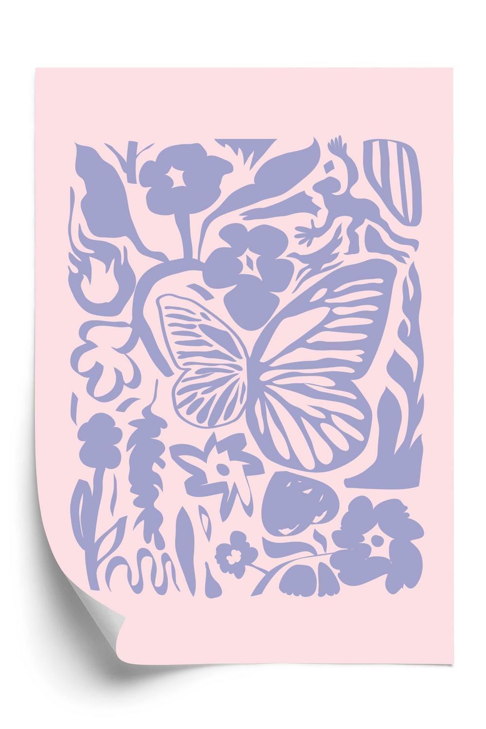 Plakat Botanisk Abstraktion Inspireret Matisse - Doboxa Plakater