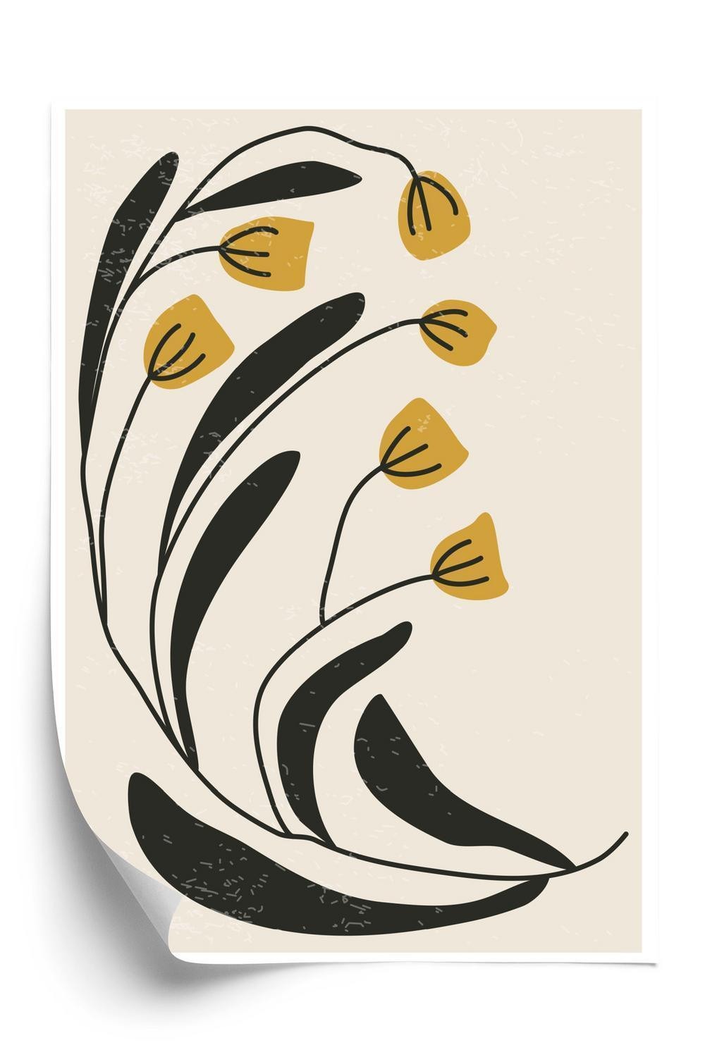 Plakat Botanisk Illustration Med Blomster - Doboxa Plakater