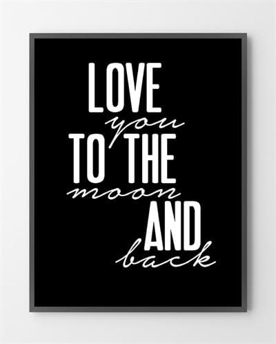 Plakat Love You 30x40 - Bylux Plakater