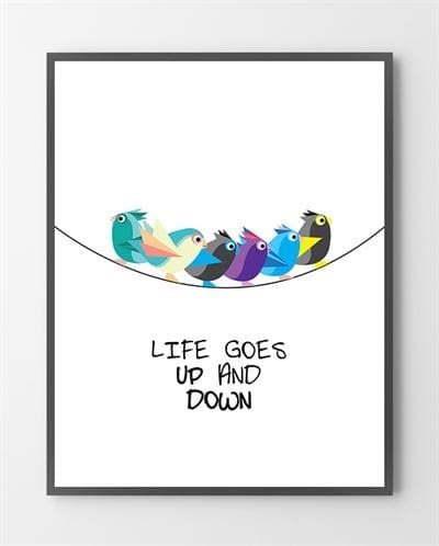 Plakat Dekoration And Down 30x40 - Bylux Plakater