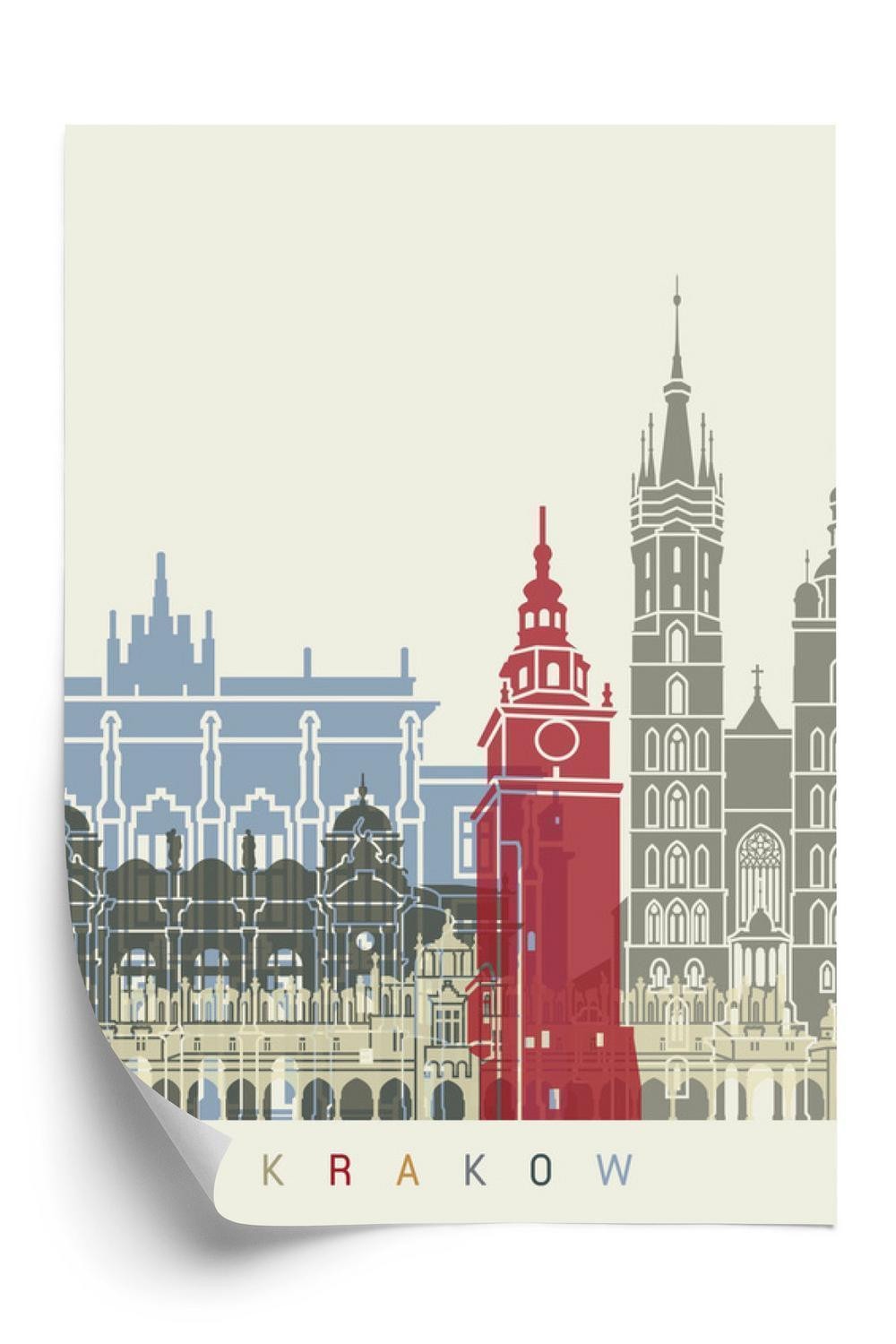Plakat Den Berømte Arkitektur Krakow - Doboxa Plakater