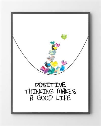 Plakat Positive Life 50x70 - Bylux Plakater