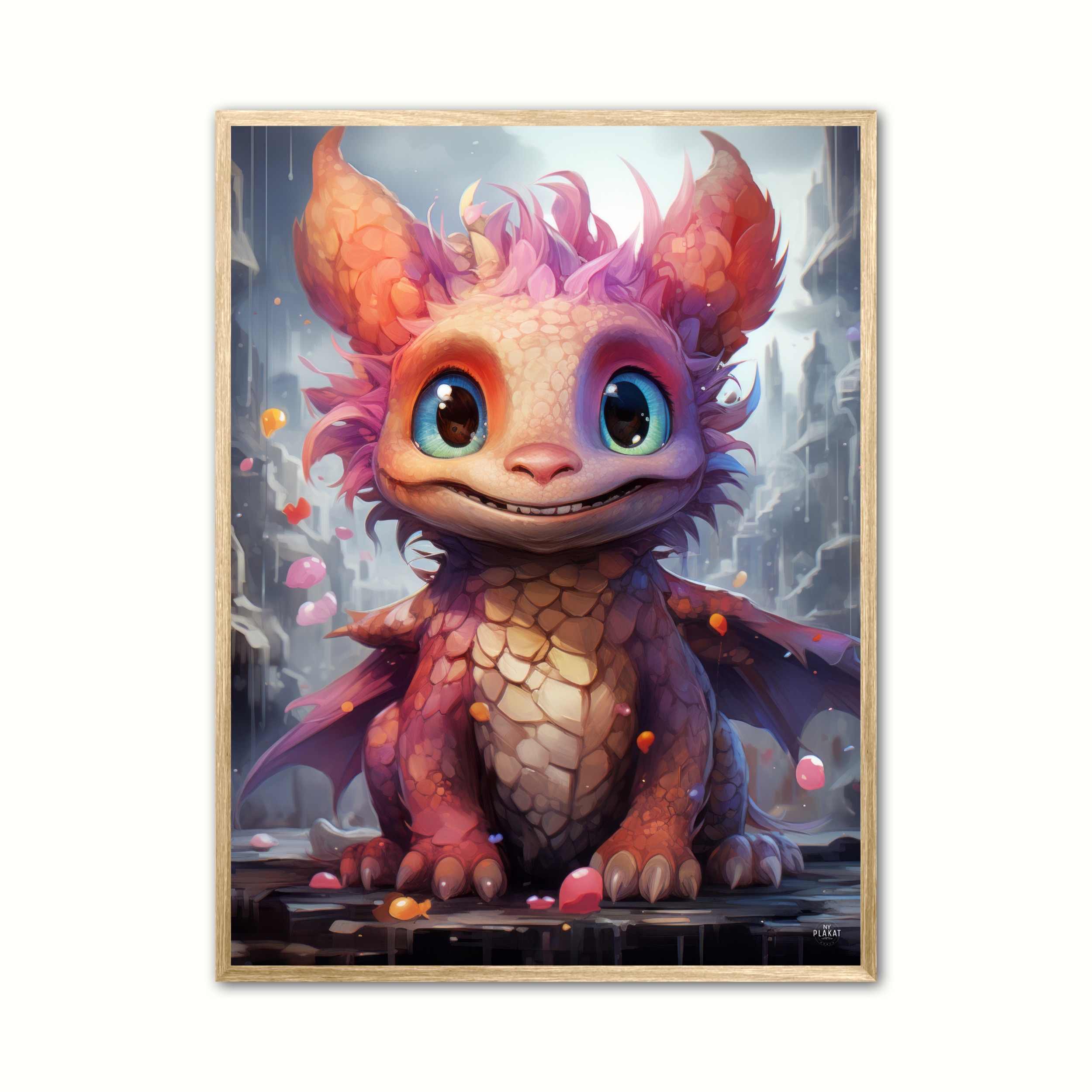 Plakat Med Flicker Drage Plakat - Ny Plakat Plakater