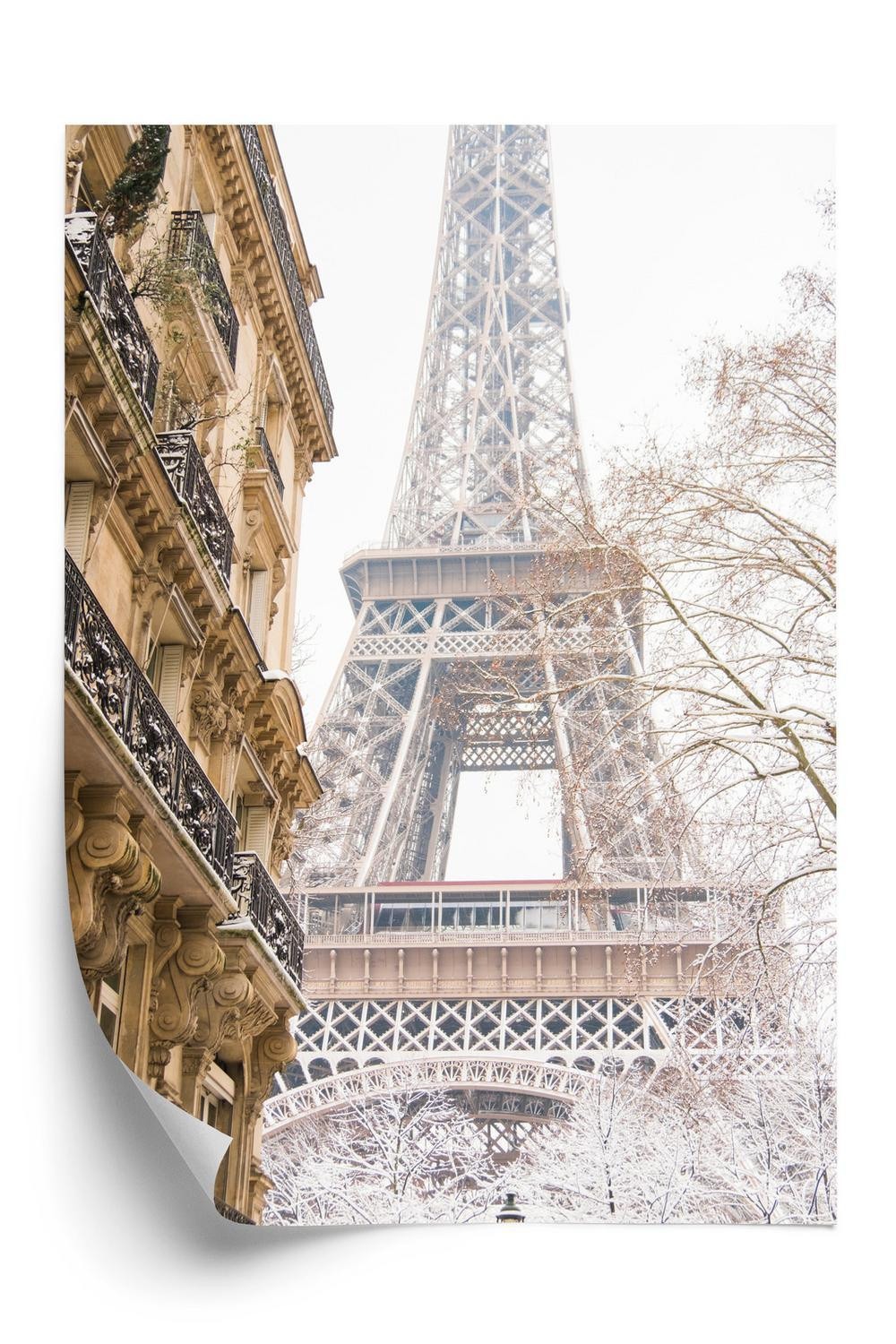 Plakat Eiffeltårnet Paris Vinteren - Doboxa Plakater