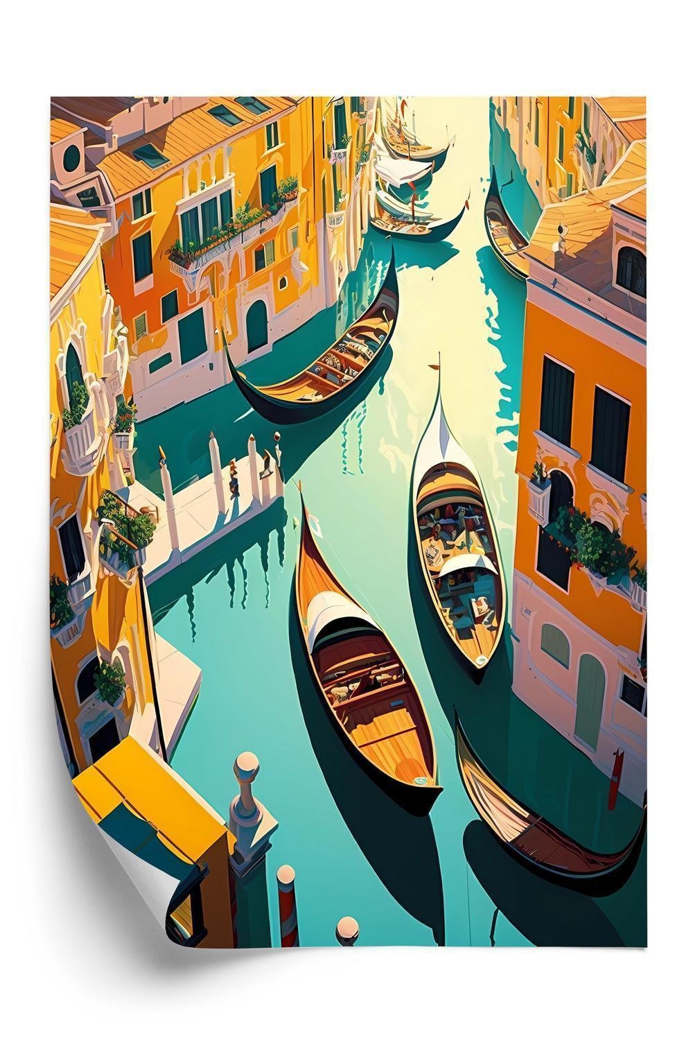 Plakat Gondolcruise Langs Venetianske Kanaler - Doboxa Plakater