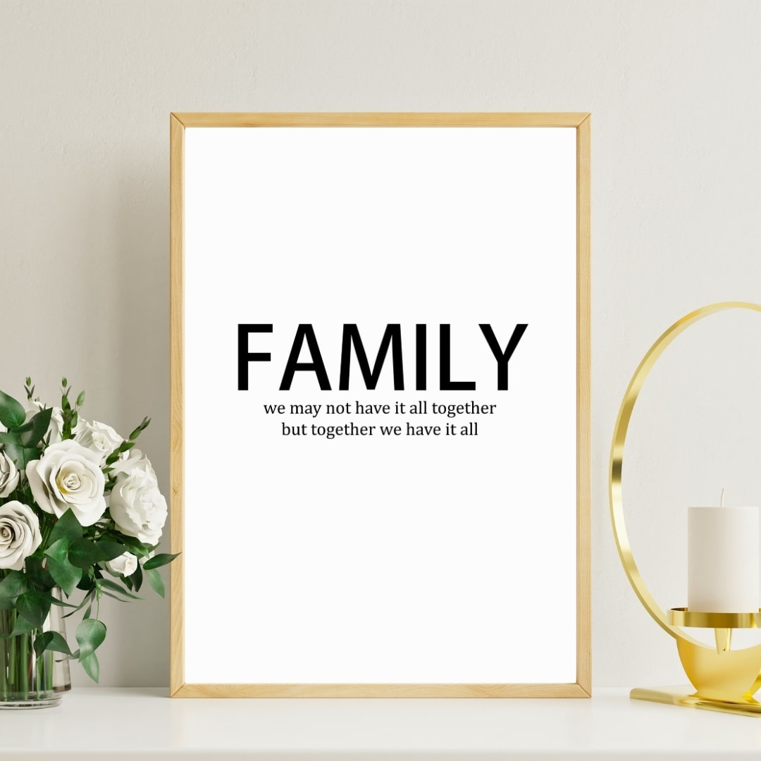 Plakat Family Together Have All - Plakater