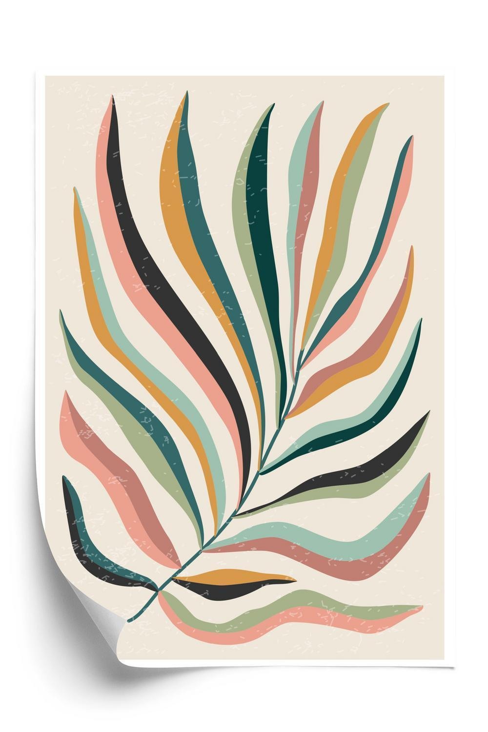 Plakat Flerfarvet Matisse Blad - Doboxa Plakater