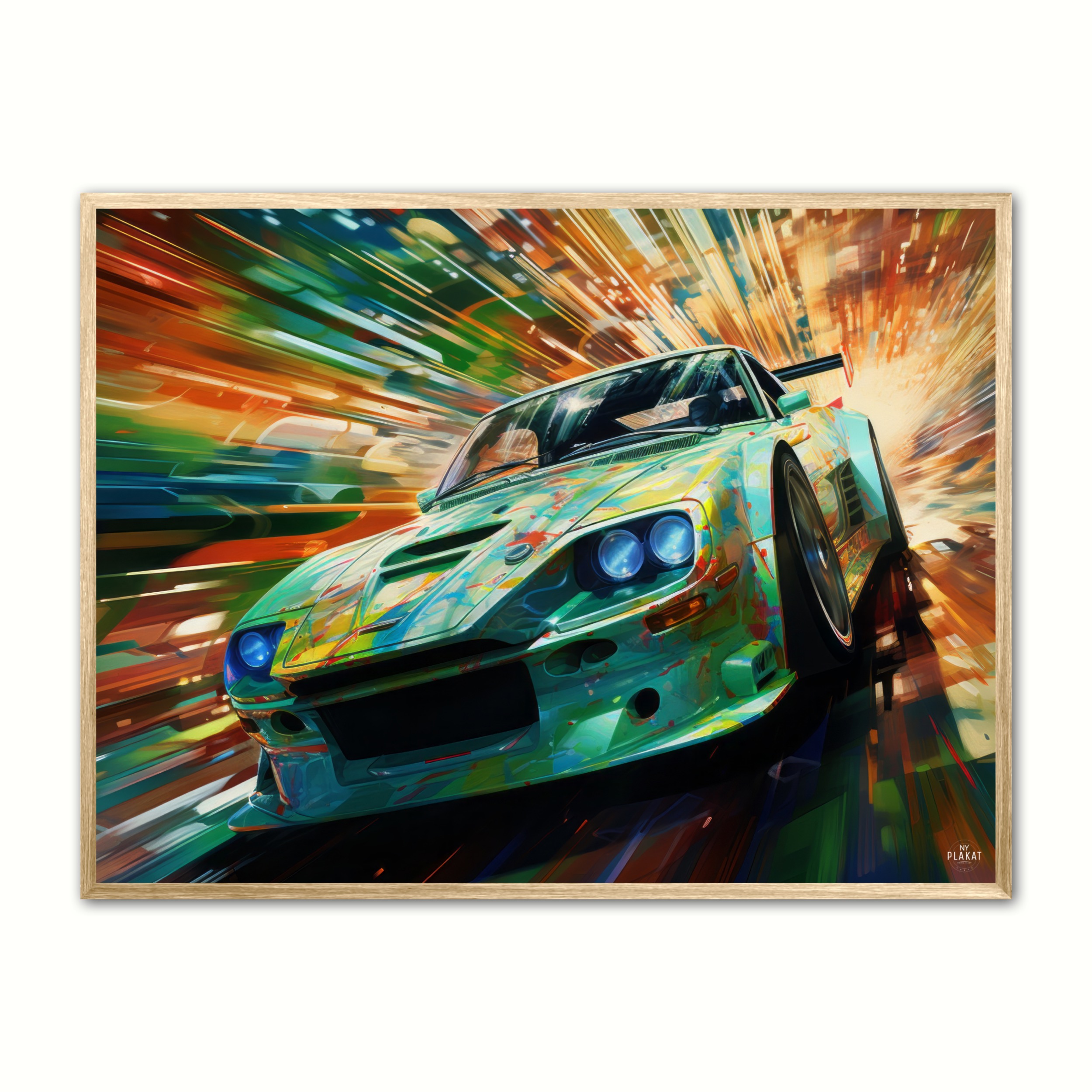 Matrix Glowing Speed Plakat - Ny Plakat Plakater