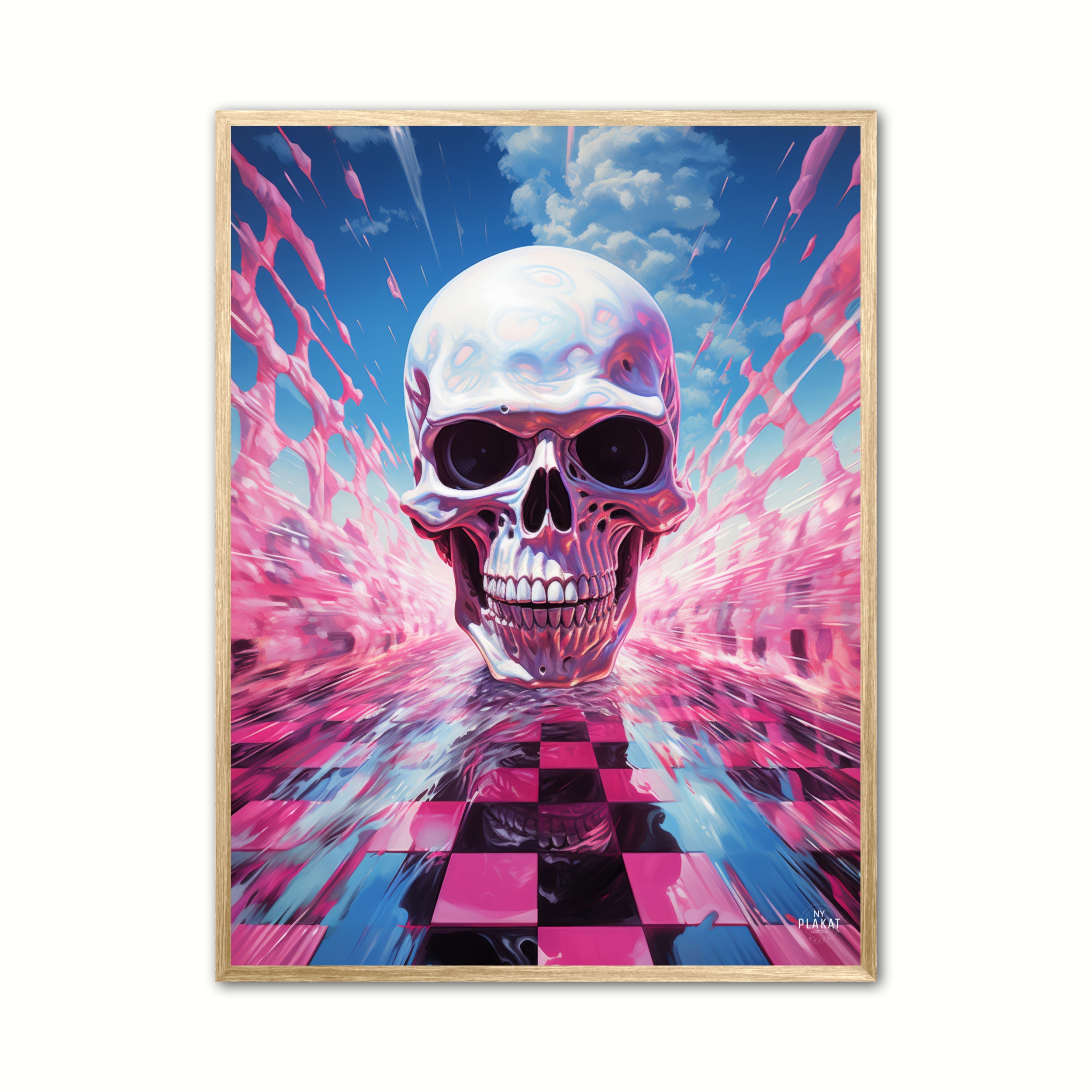 Death Machine Checkered Race Plakat - Ny Plakat Plakater