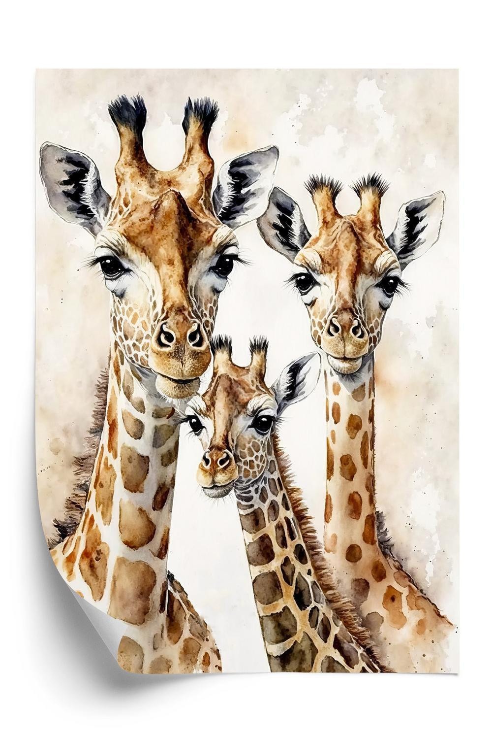 Plakat Giraffe Familie - Doboxa Plakater