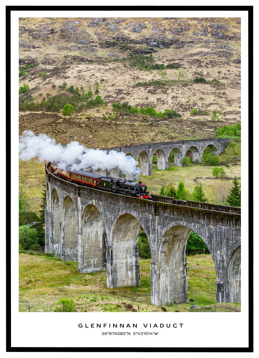 Plakat Glenfinnan Viaduct Jernbane Skotland - Plakater