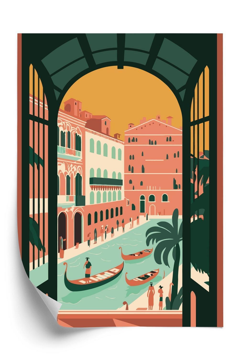 Plakat Gondoler Den Venetianske Grand Canal - Doboxa Plakater