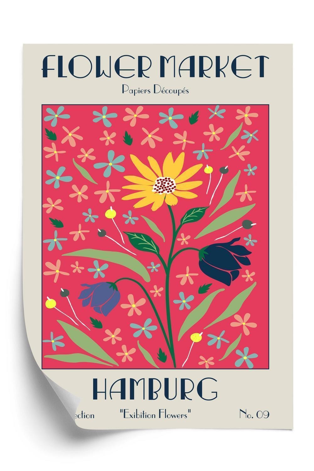 Plakat Hamborg Blomstermarked - Doboxa Plakater