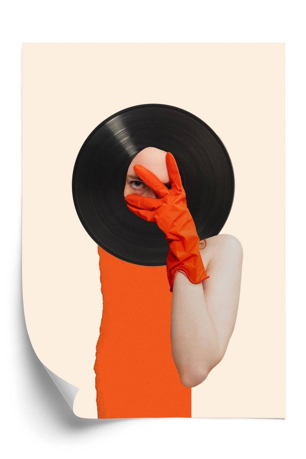 Plakat Husk Musik Vinyl Pop Art Collage - Doboxa Plakater