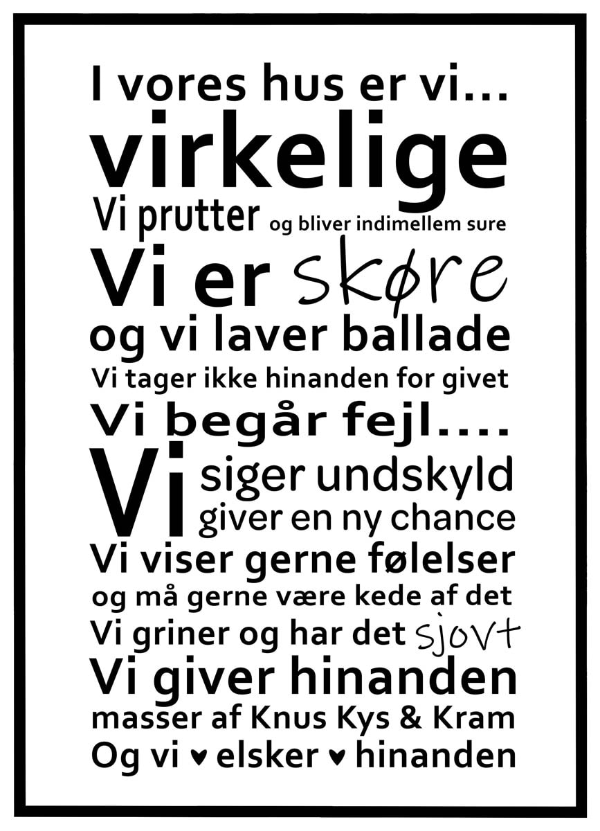 Plakat Vores Hus - Plakater