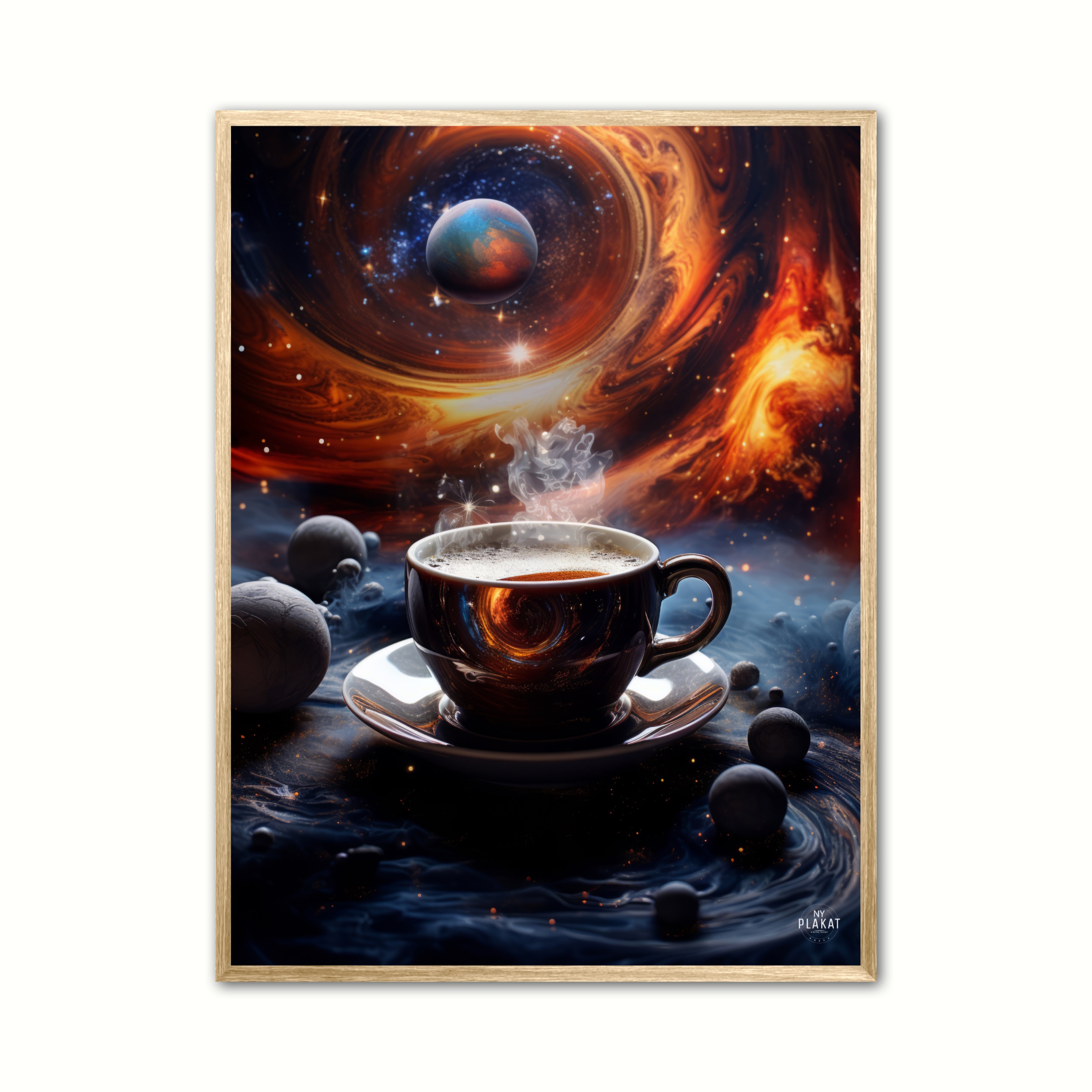 Kaffe Kosmisk Plakat - Ny Plakat Plakater