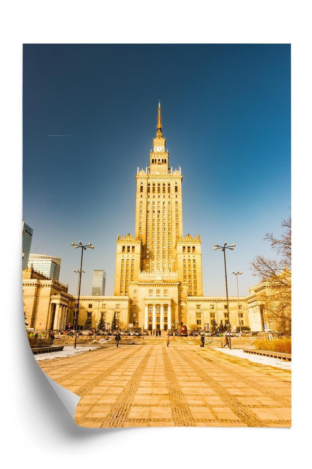 Plakat Kulturpaladset Warszawa Mod Den Blå Himmel - Doboxa Plakater