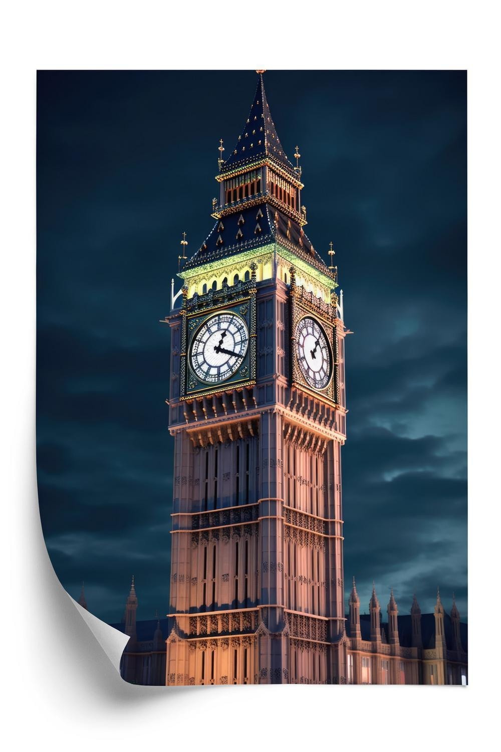 Plakat Londons Big Ben Natten - Doboxa Plakater